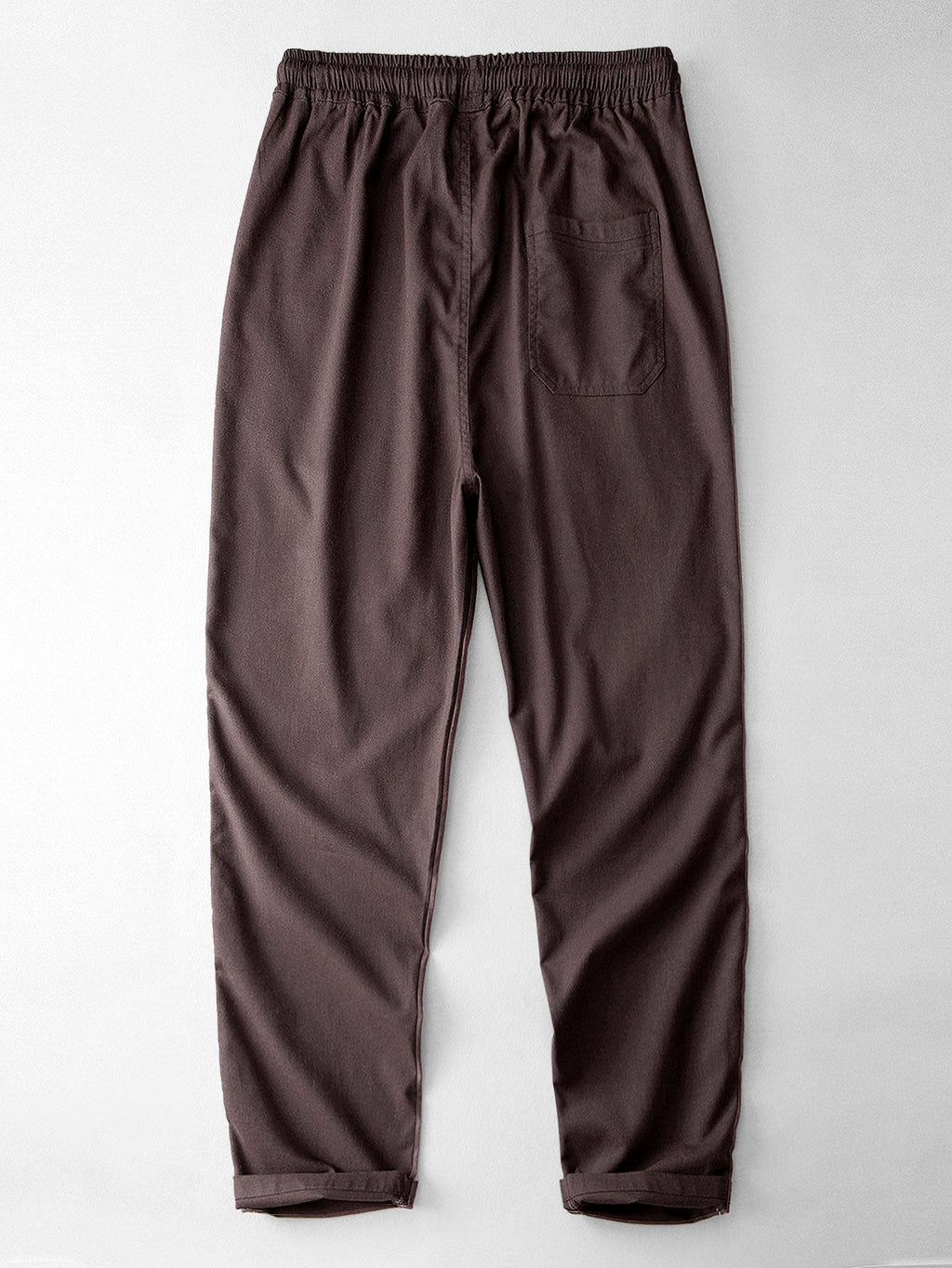 Relax Fit Geometry Crochet V Neck Knit Polo & Straight Leg Linen Pants