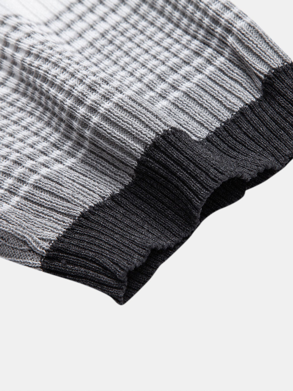Striped Gradient Knitted Polo Shirt & Slim Fit Tapered Trousers