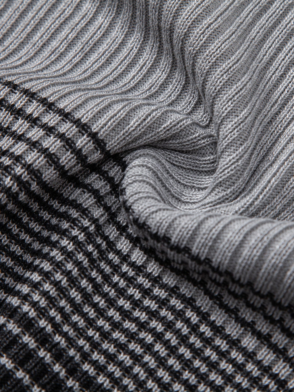 Striped Gradient Knitted Polo Shirt & Slim Fit Tapered Trousers