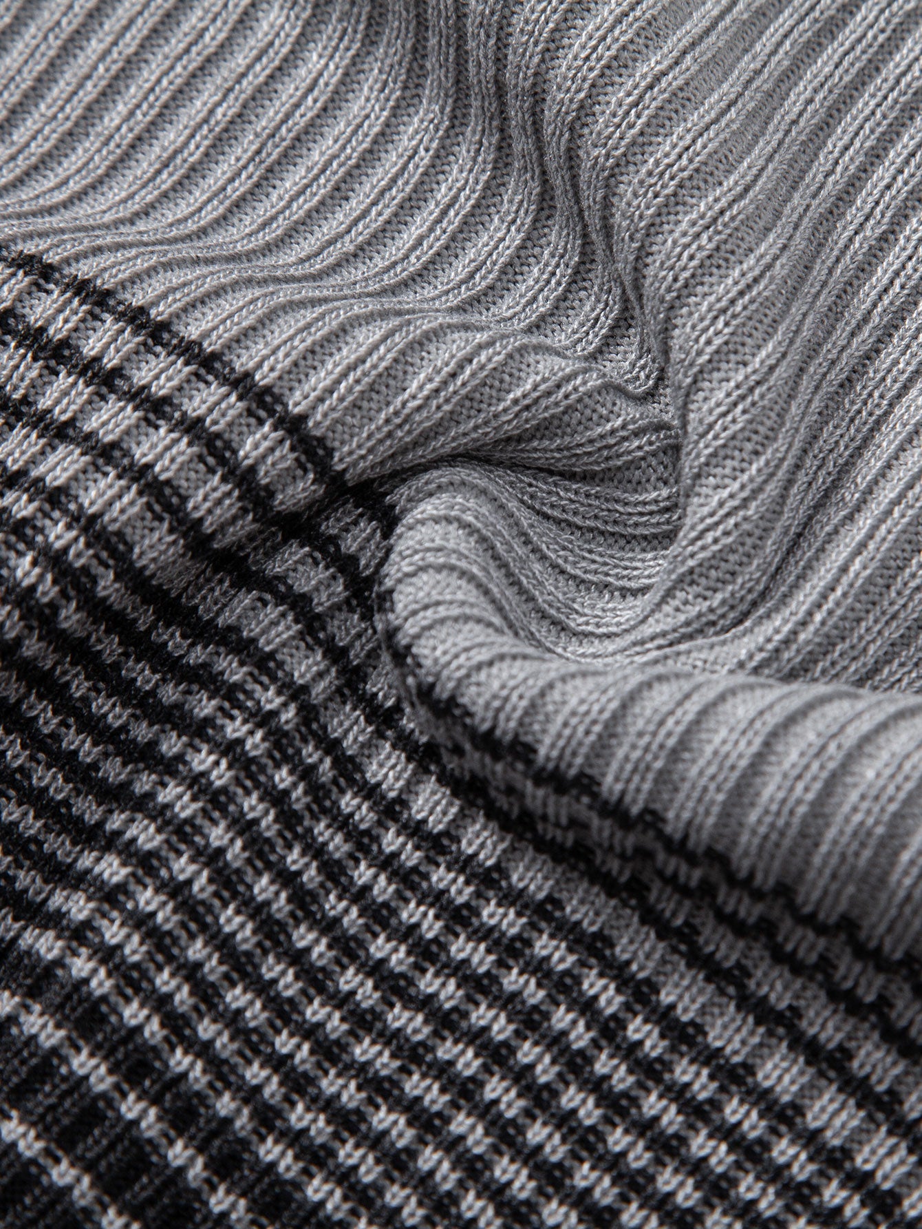 Striped Gradient Knitted Polo Shirt & Slim Fit Tapered Trousers