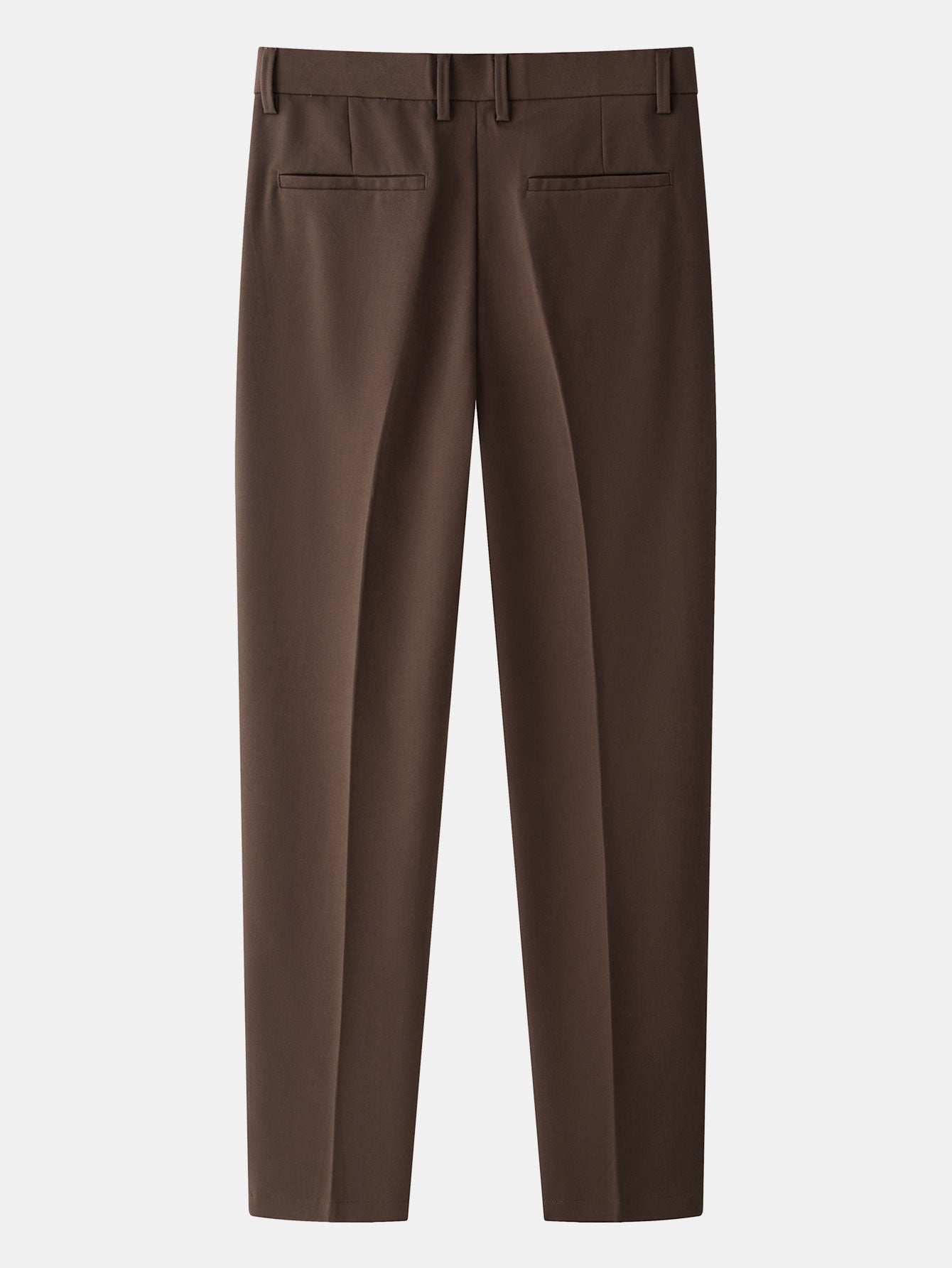 Linen Ribbed Knit Polo & Slim Fit Tapered Trousers