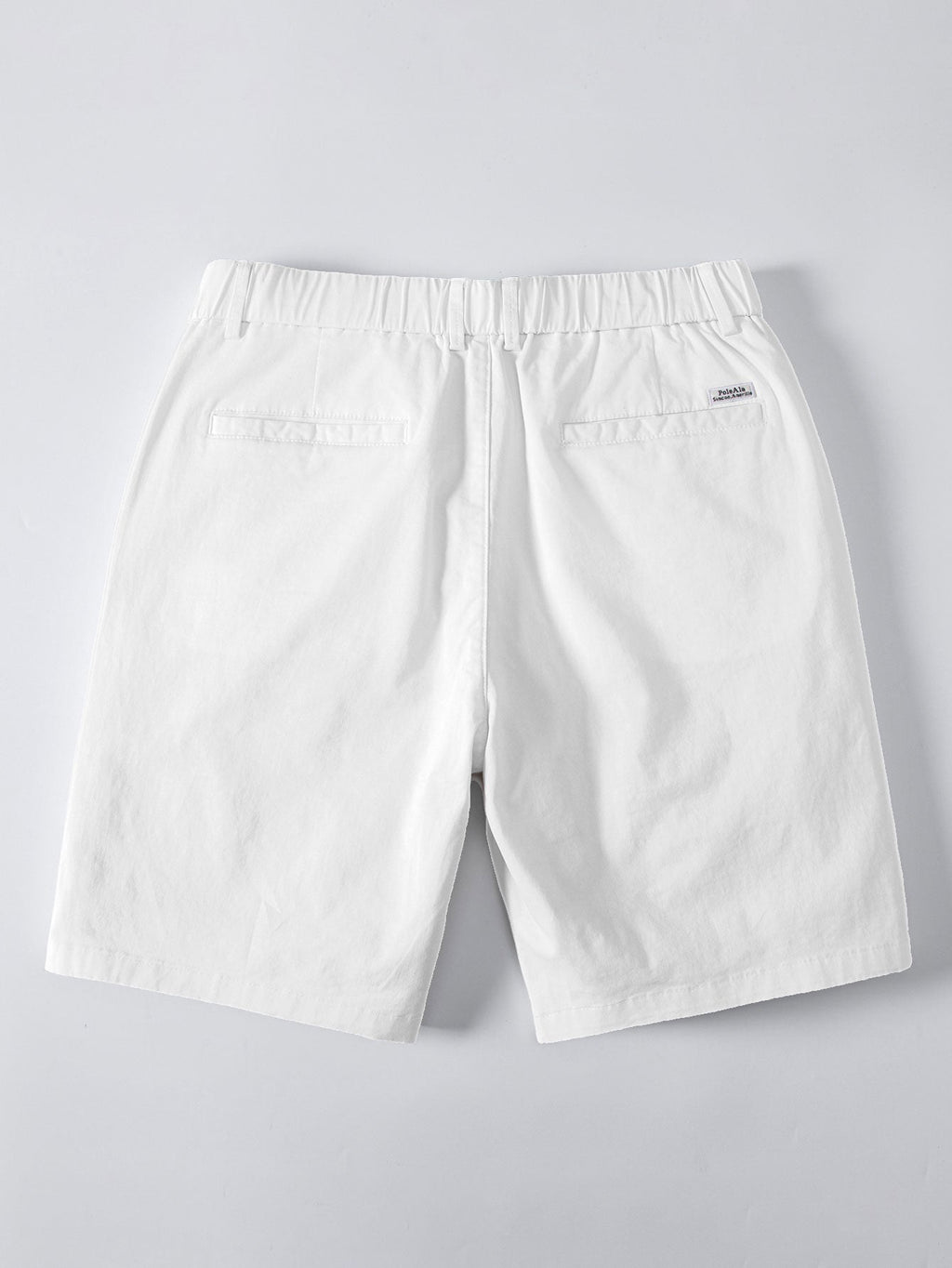 Geometric Jacquard Johnny Collar Polo & Elastic Waist Chino Shorts