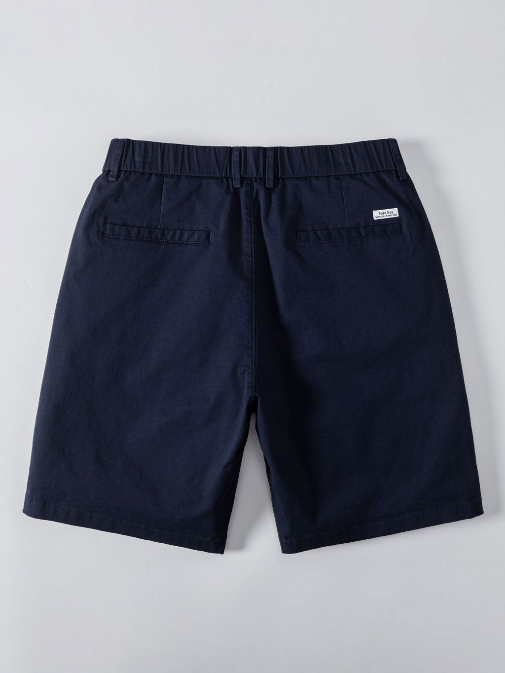 Texture Contrast Knitted V Neck Polo Shirt & Elastic Waist Chino Shorts