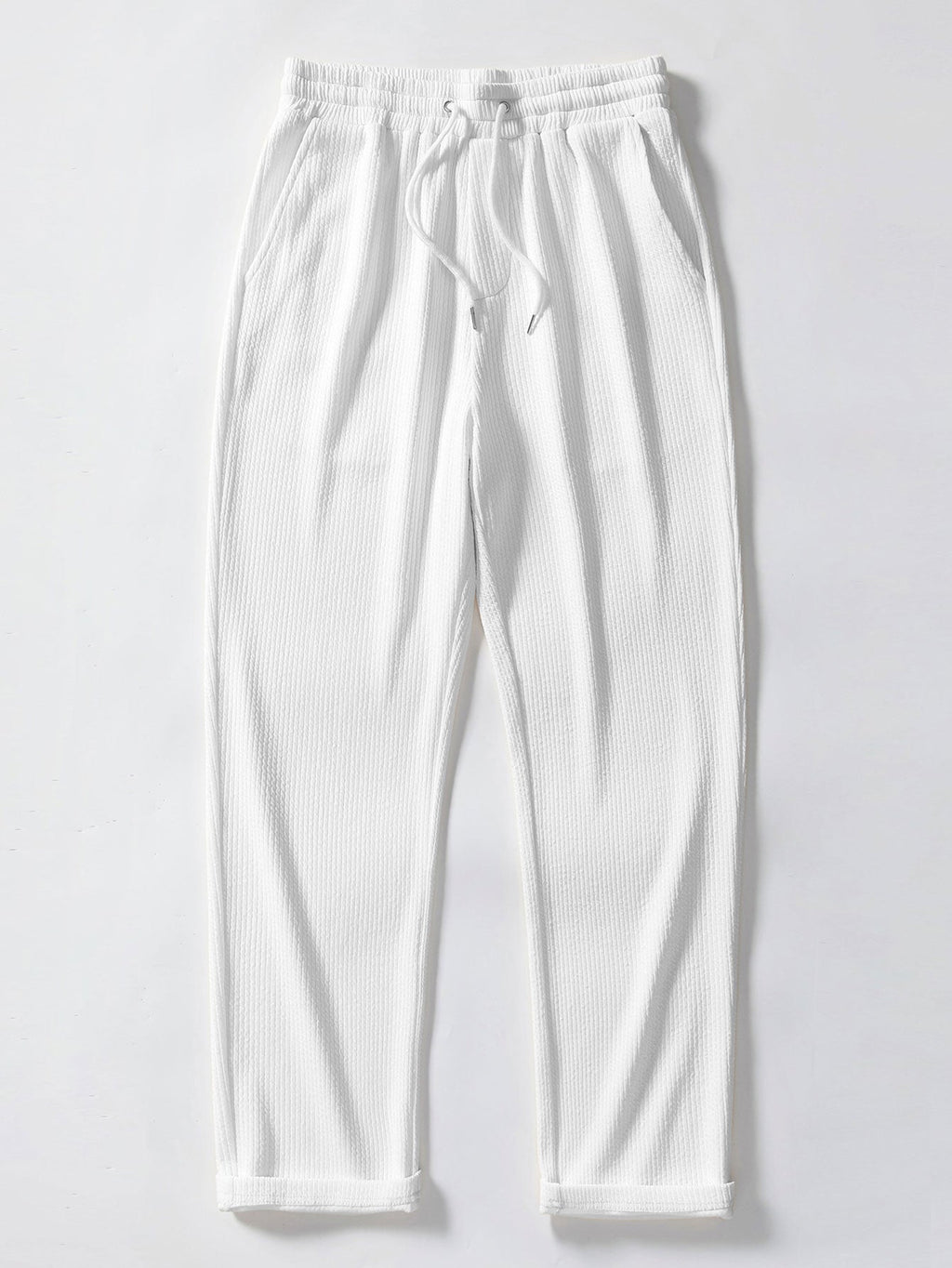 Ribbed Cuban Collar Polo & Straight Leg Ribbed Pants