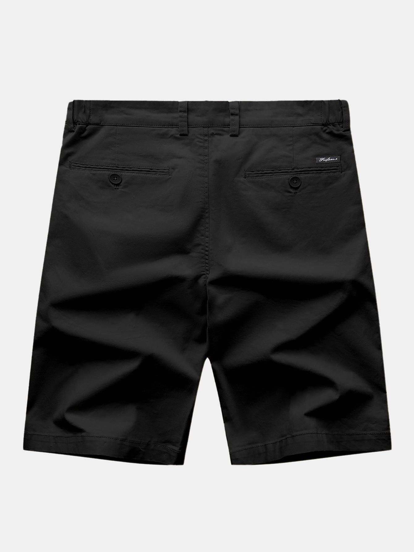 Stripe Knit Zip Up Polo Shirt & Cotton Chino Shorts