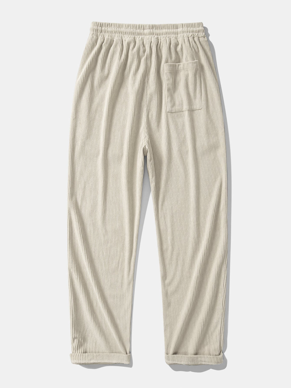 Relax Fit Contrast Corduroy Polo Collar Sweatshirt & Straight Leg Corduroy Pants