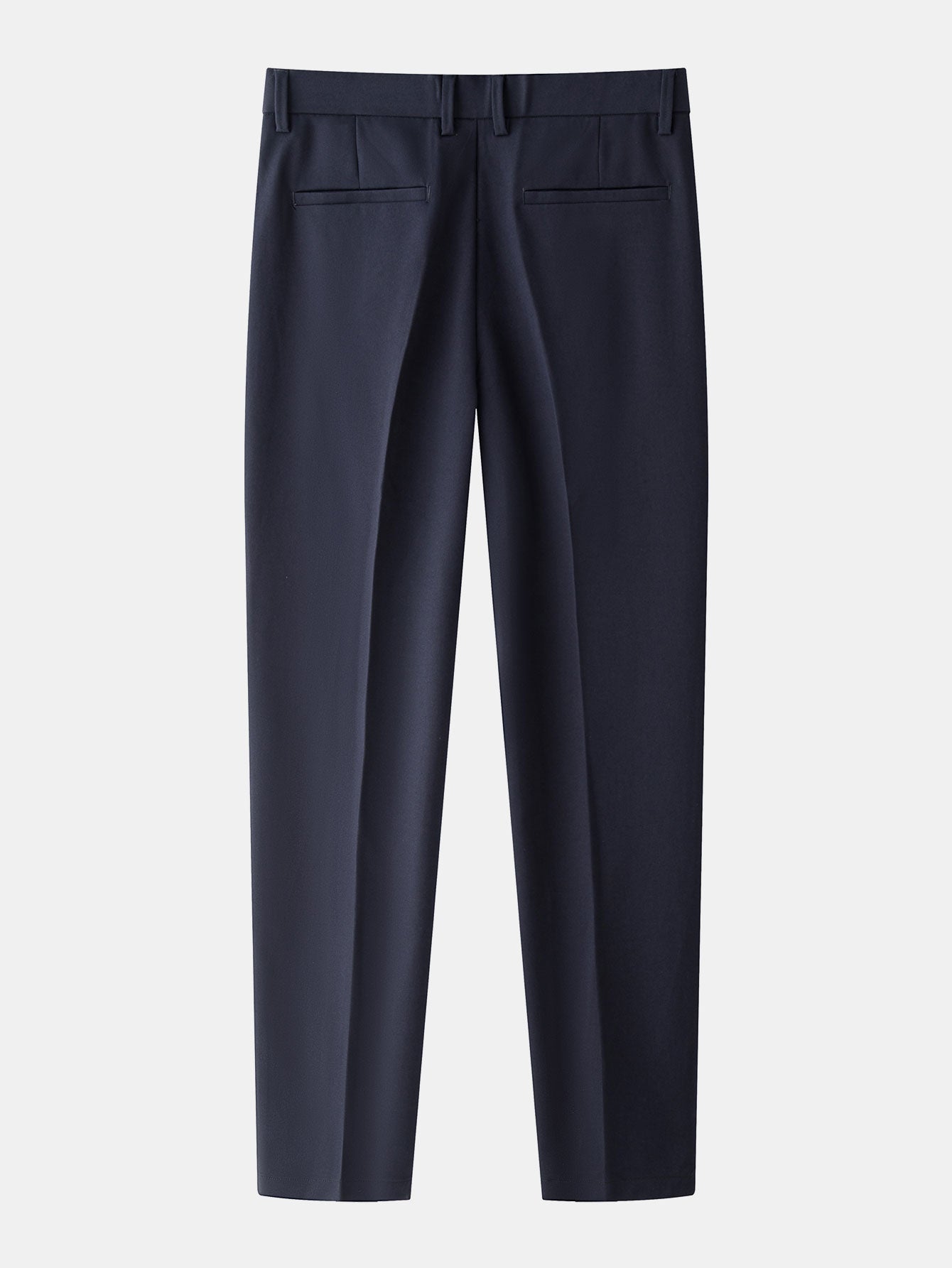 Linen Ribbed Knit Polo & Slim Fit Tapered Trousers