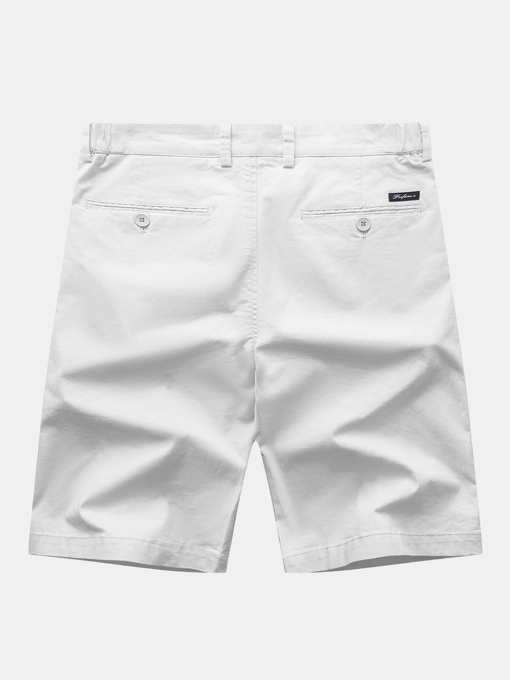 Stripe Knit Zip Up Polo Shirt & Cotton Chino Shorts