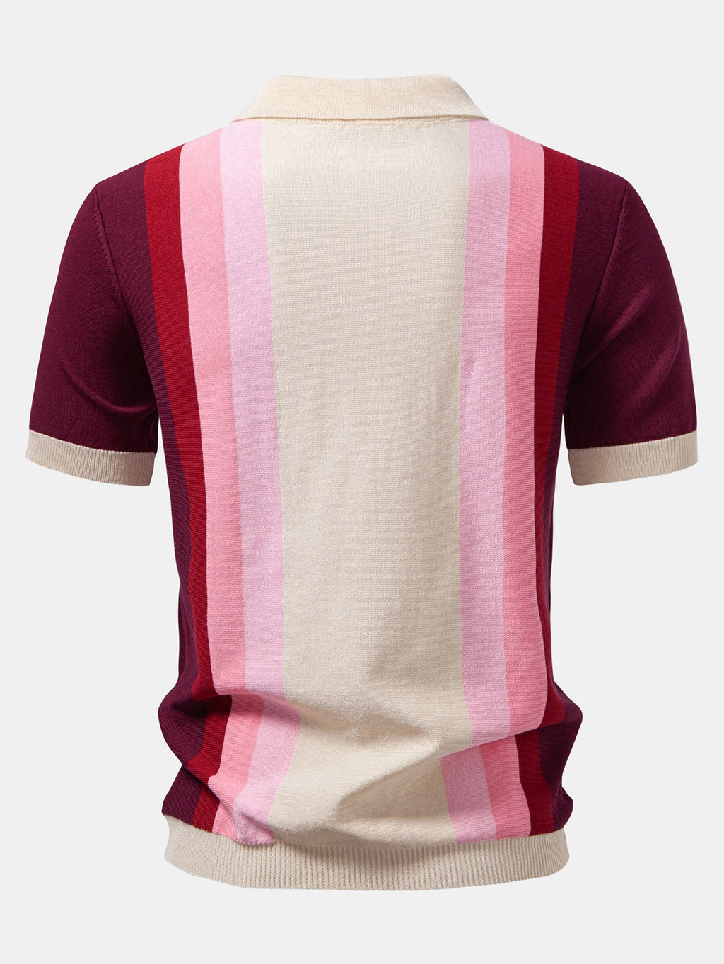 Striped Knitted Polo Shirt & Slim Fit Tapered Trousers