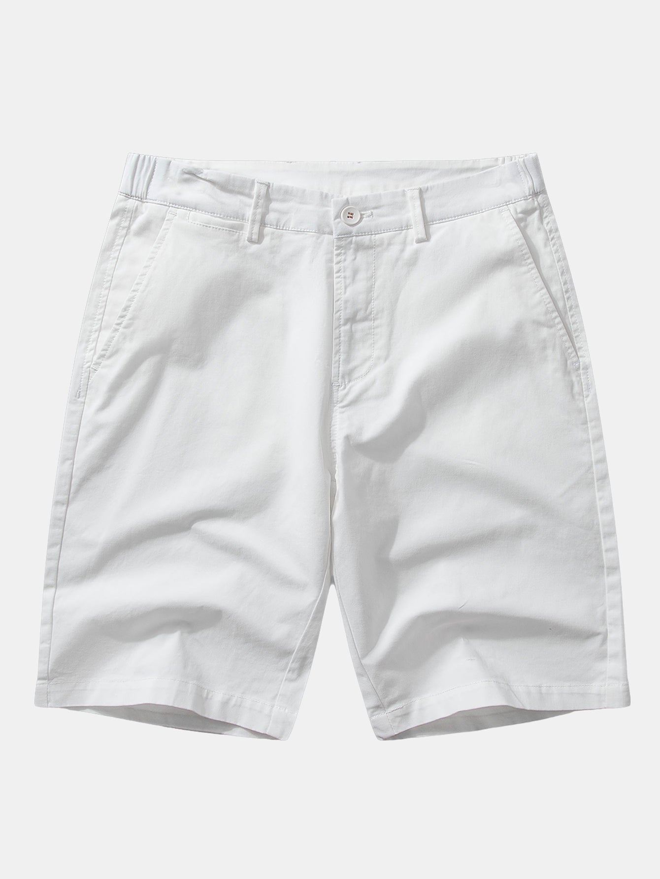 Wave Jacquard Knit V Neck Polo Shirt & Cotton Chino Shorts