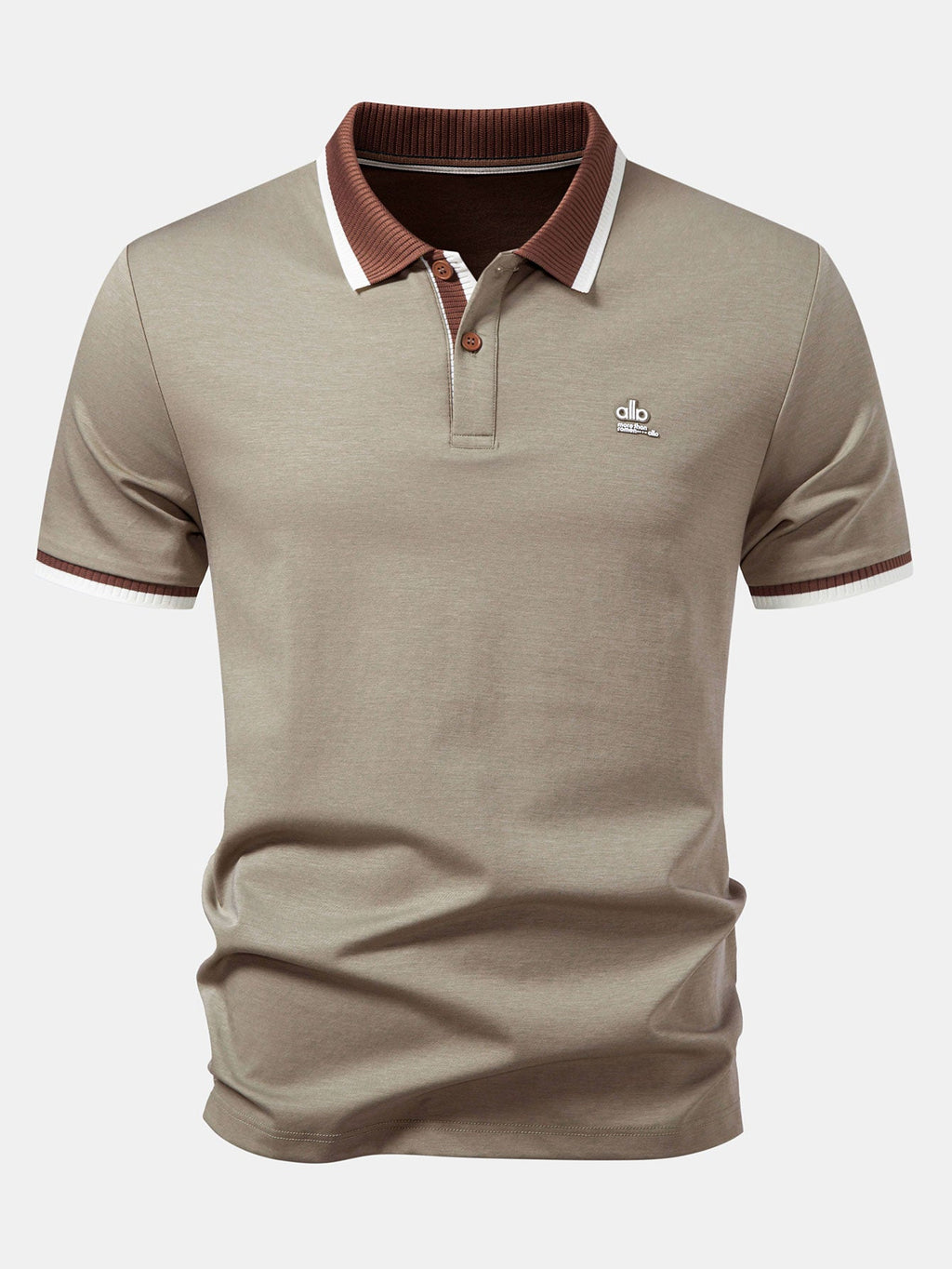 Contrast Trim Polo & Slim Fit Tapered Trousers
