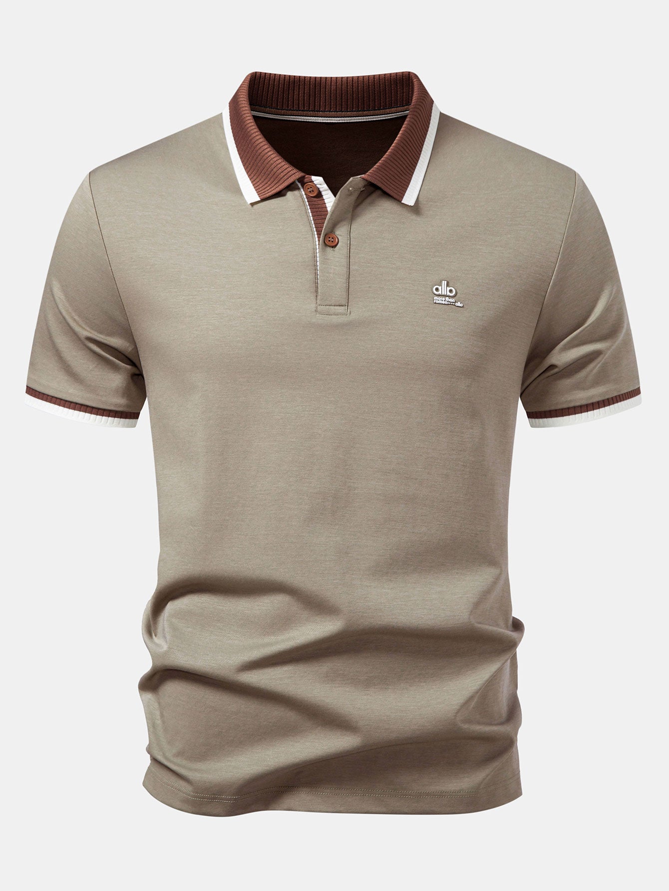 Contrast Trim Polo & Slim Fit Tapered Trousers