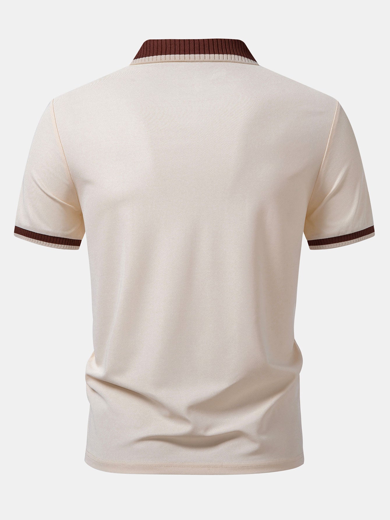 Contrast Trim Zipper Polo & Slim Fit Tapered Trousers