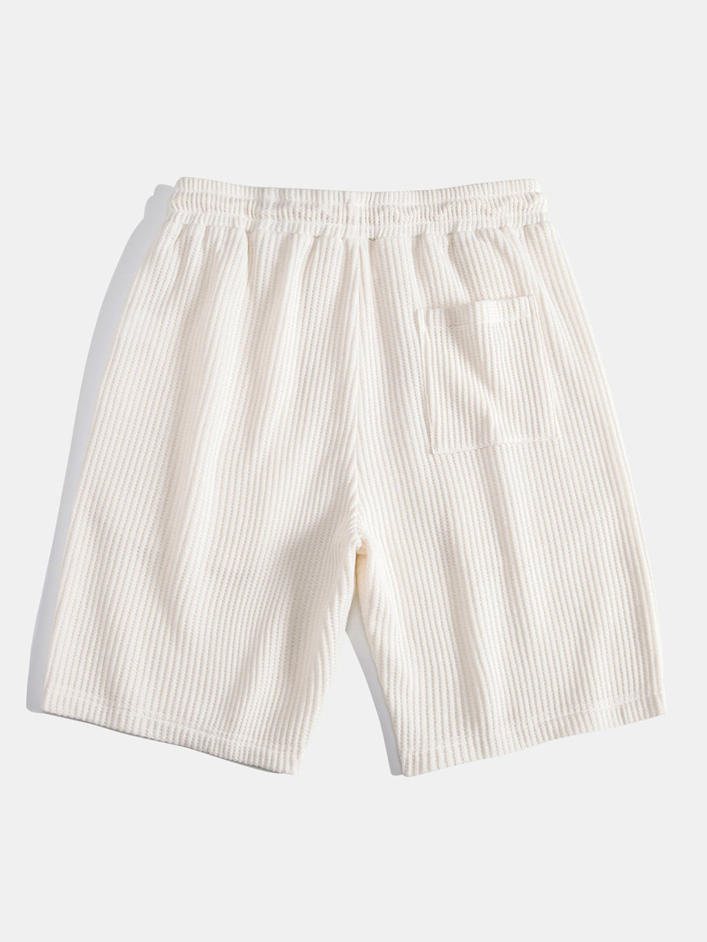 Short Sleeved Waffle Polo & Drawstring Knitted Waffle Shorts