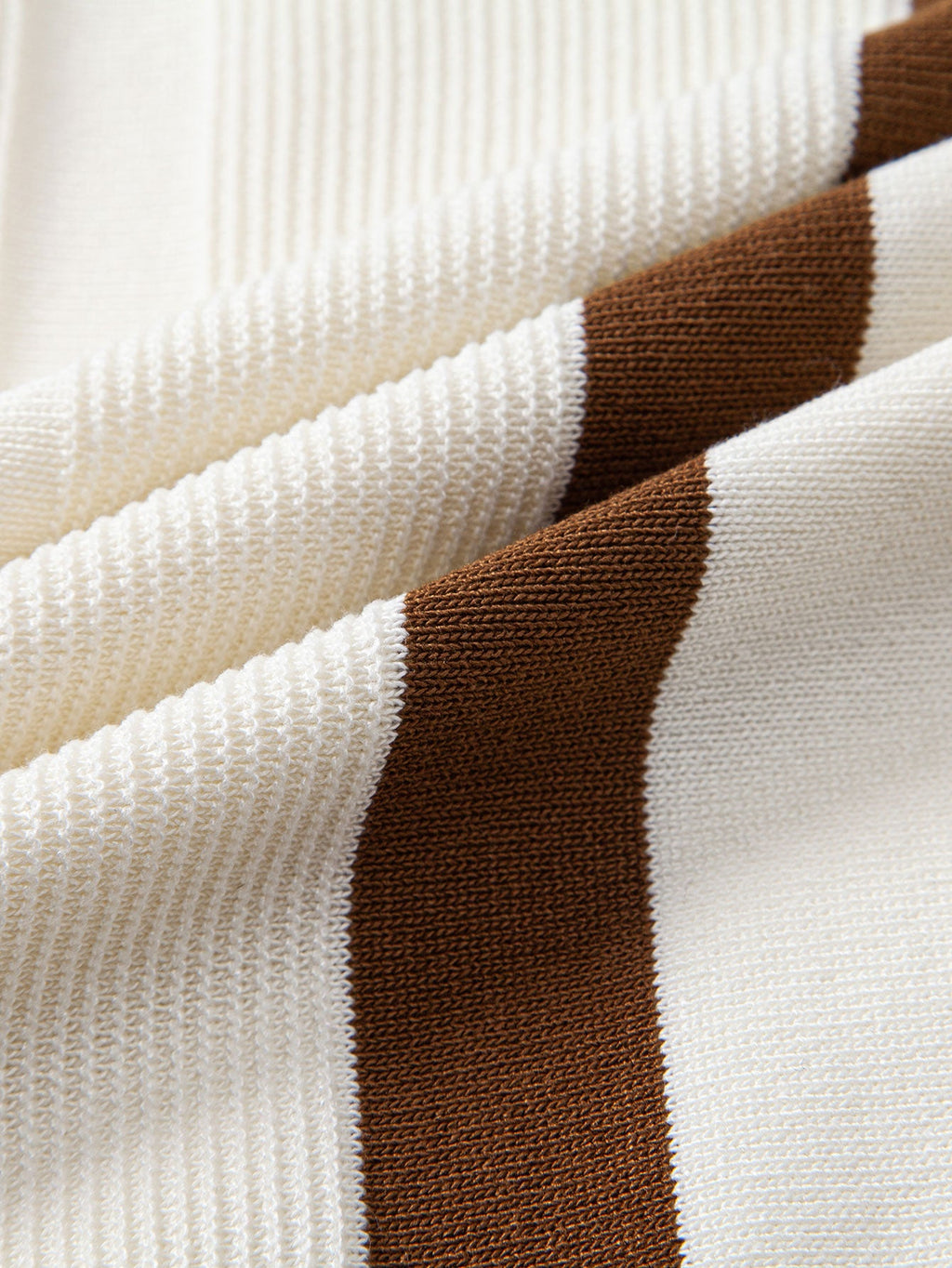 Stripe Geometric Jacquard Knitted Polo Shirt & Cotton Chino Shorts
