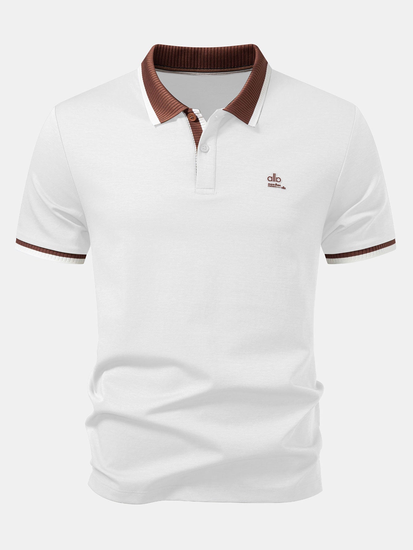 Contrast Trim Polo & Slim Fit Tapered Trousers