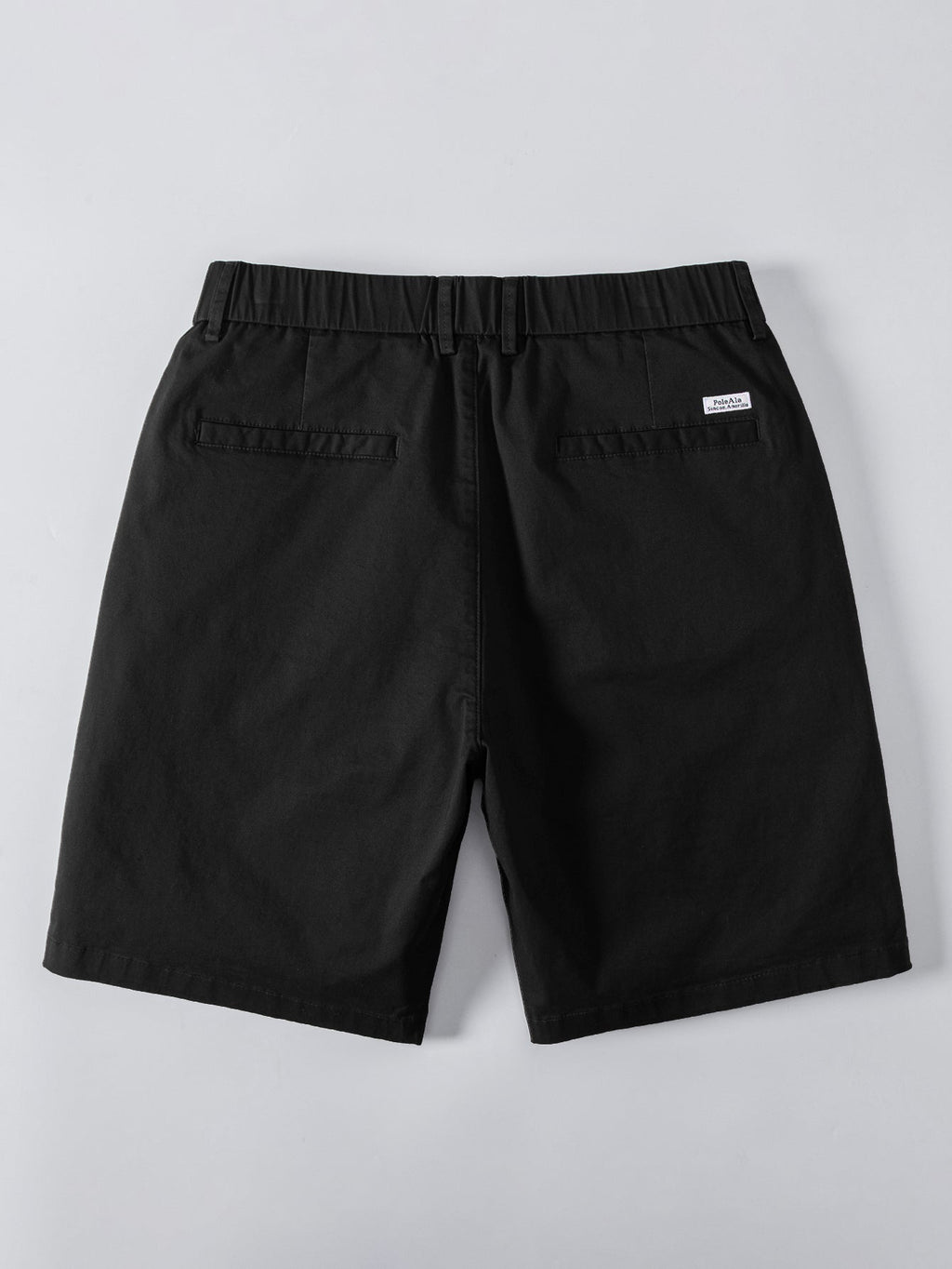 Geometric Jacquard Johnny Collar Polo & Elastic Waist Chino Shorts