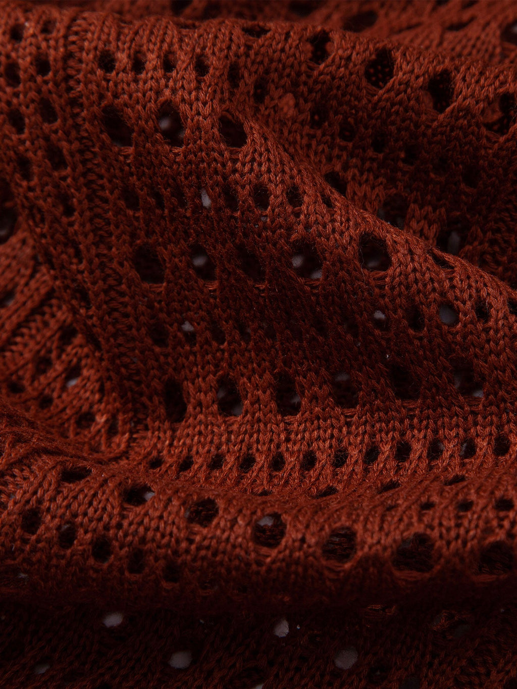Crochet  V Neck Polo Shirt & Crinkle Textured Straight Leg Pants