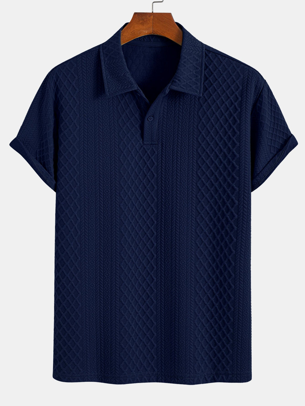 Geometric Diamond Jacquard Polo & Shorts