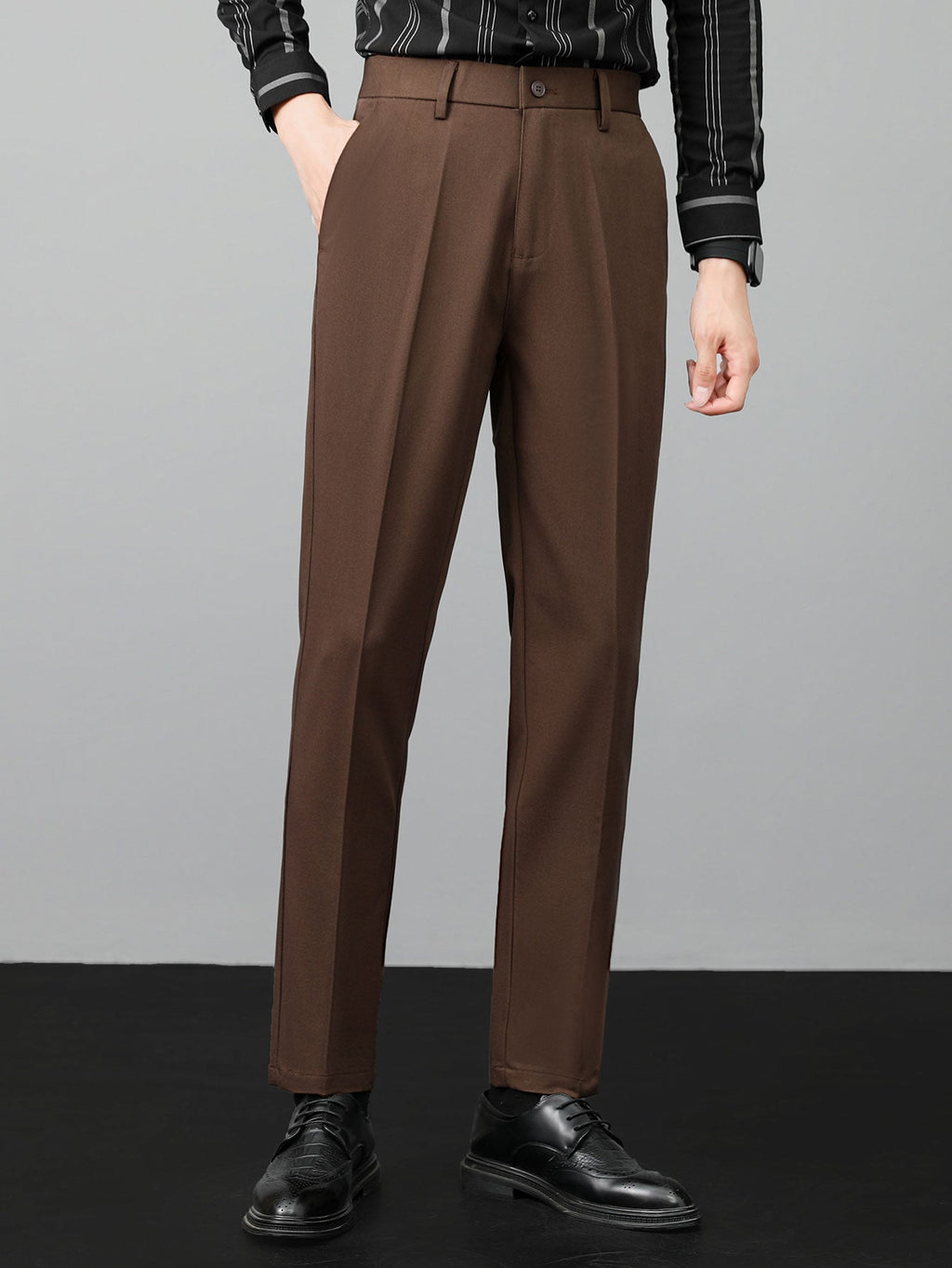 Contrast Trim Polo & Slim Fit Tapered Trousers