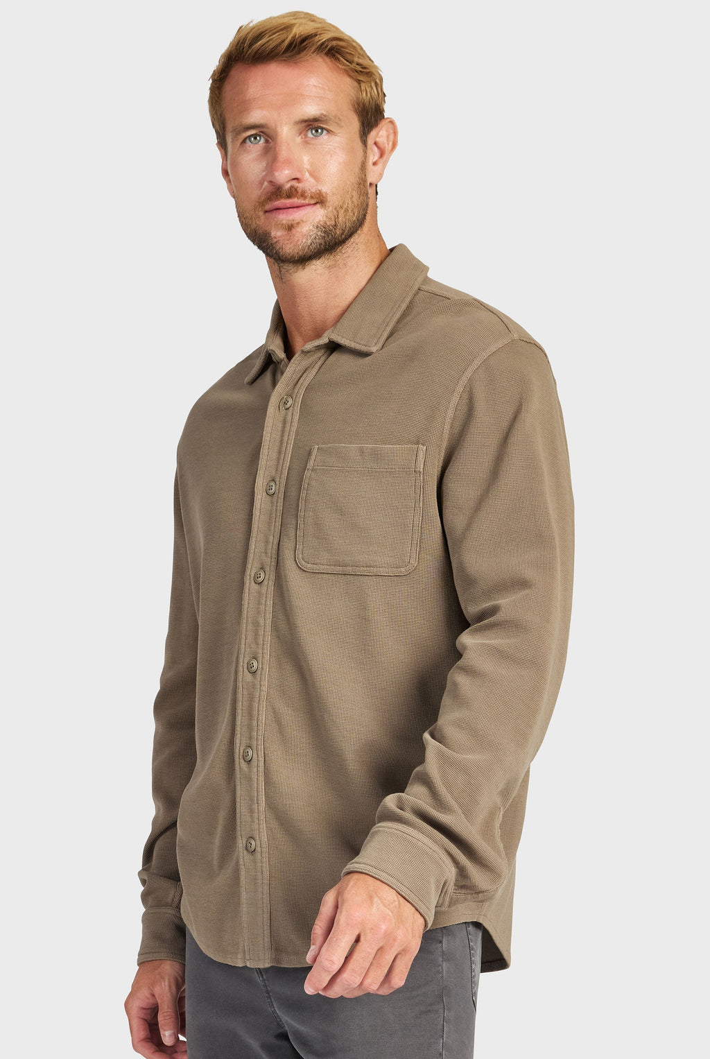 Carlos Cotton Waffle Shirt