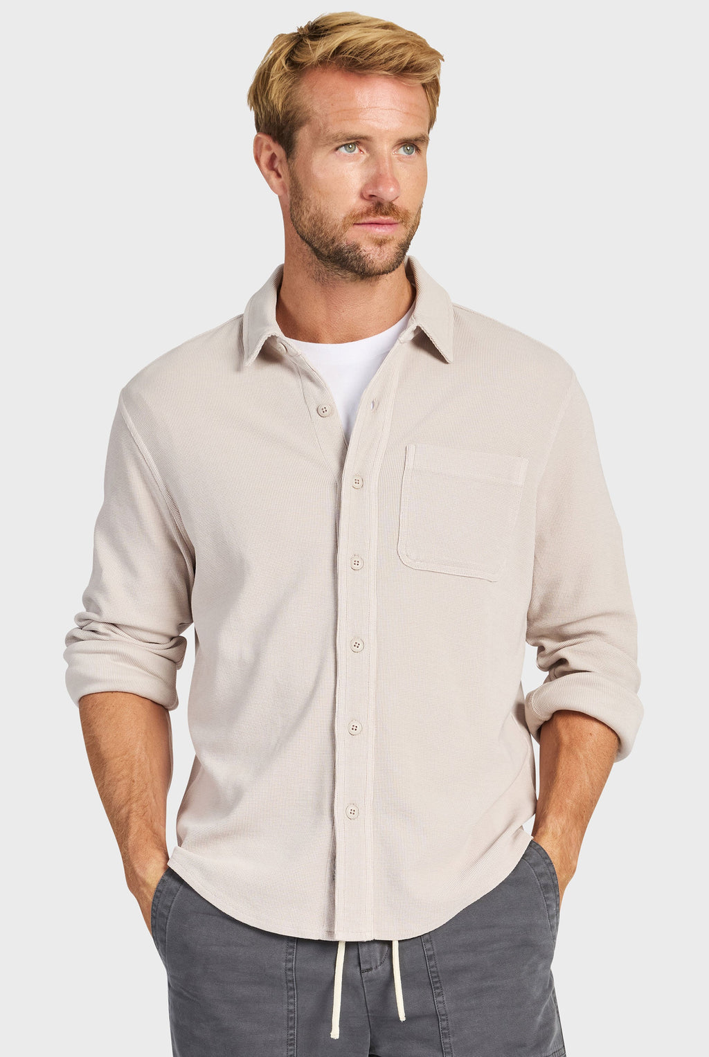 Carlos Cotton Waffle Shirt