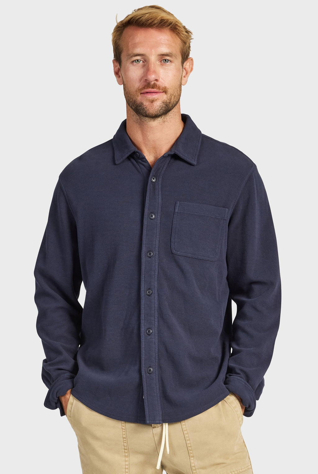 Carlos Cotton Waffle Shirt