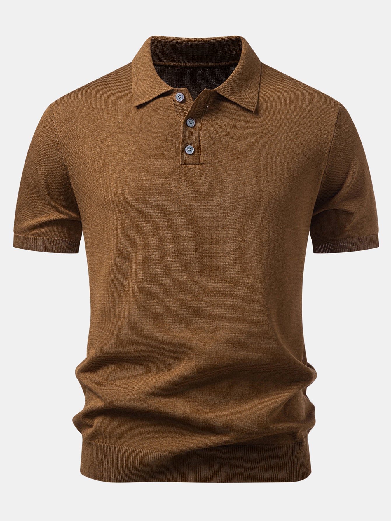 Basic Knit Polo & Knit Shorts