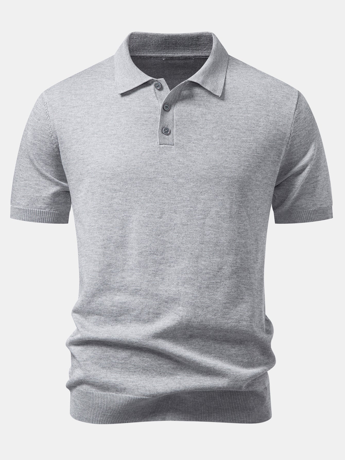 Basic Knit Polo & Knit Shorts