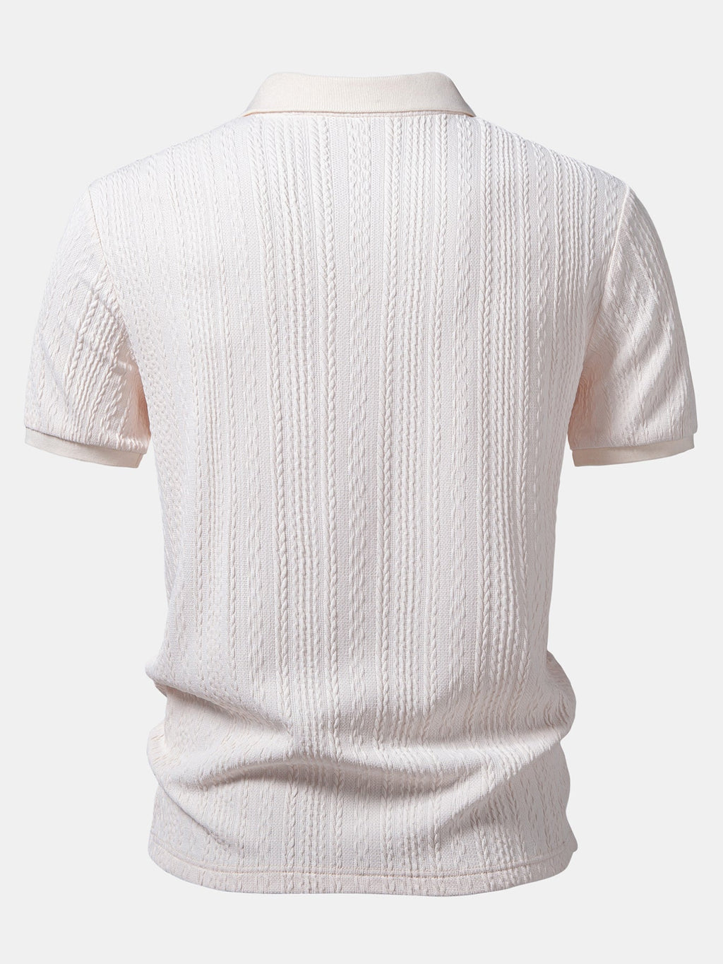 Twist Jacquard V Neck Polo & Slim Fit Tapered Trousers