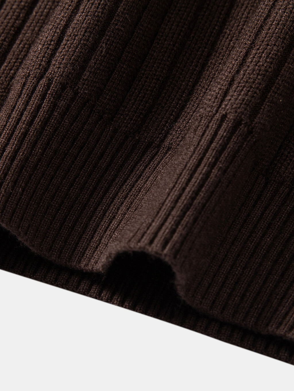 Stripe Zip Knit Ribbed Polo Shirt & Slim Fit Tapered Trousers