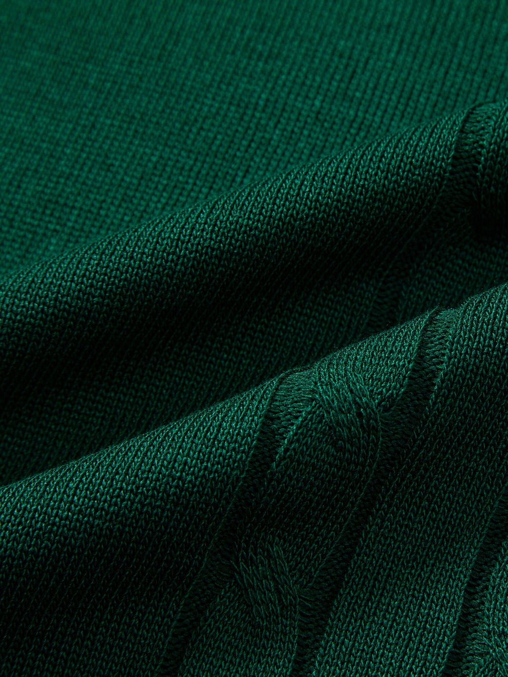 Contrast Trim Twisted Jacquard Knit Polo & Slim Fit Tapered Trousers