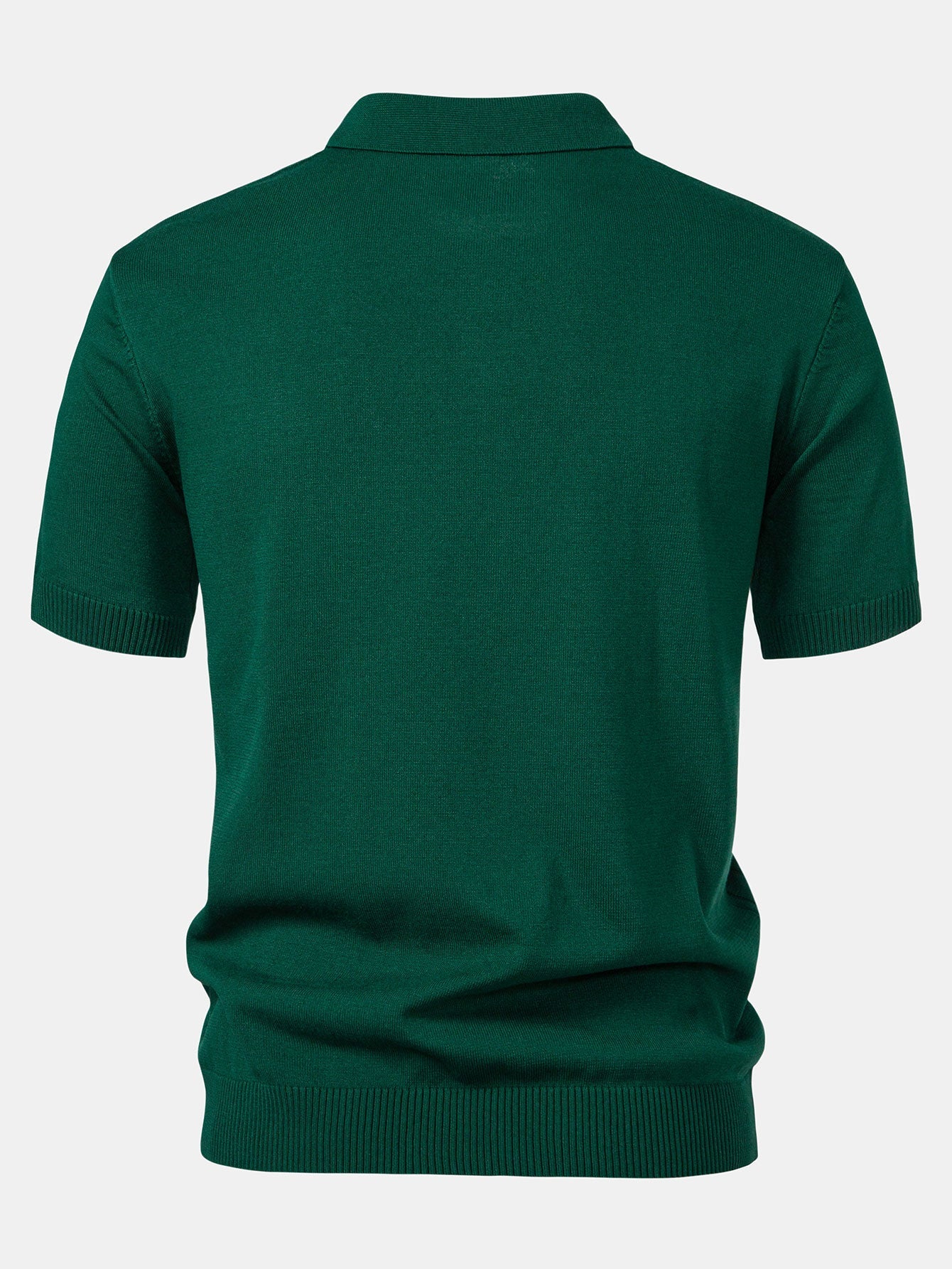 Stripe Jacquard Knit Polo Shirt & Slim Fit Tapered Trousers