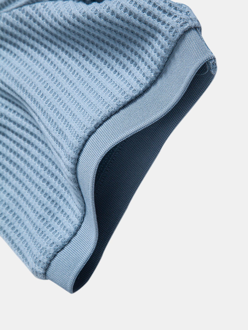 Waffle Johnny Collar Polo With Pocket & Slim Fit Tapered Trousers