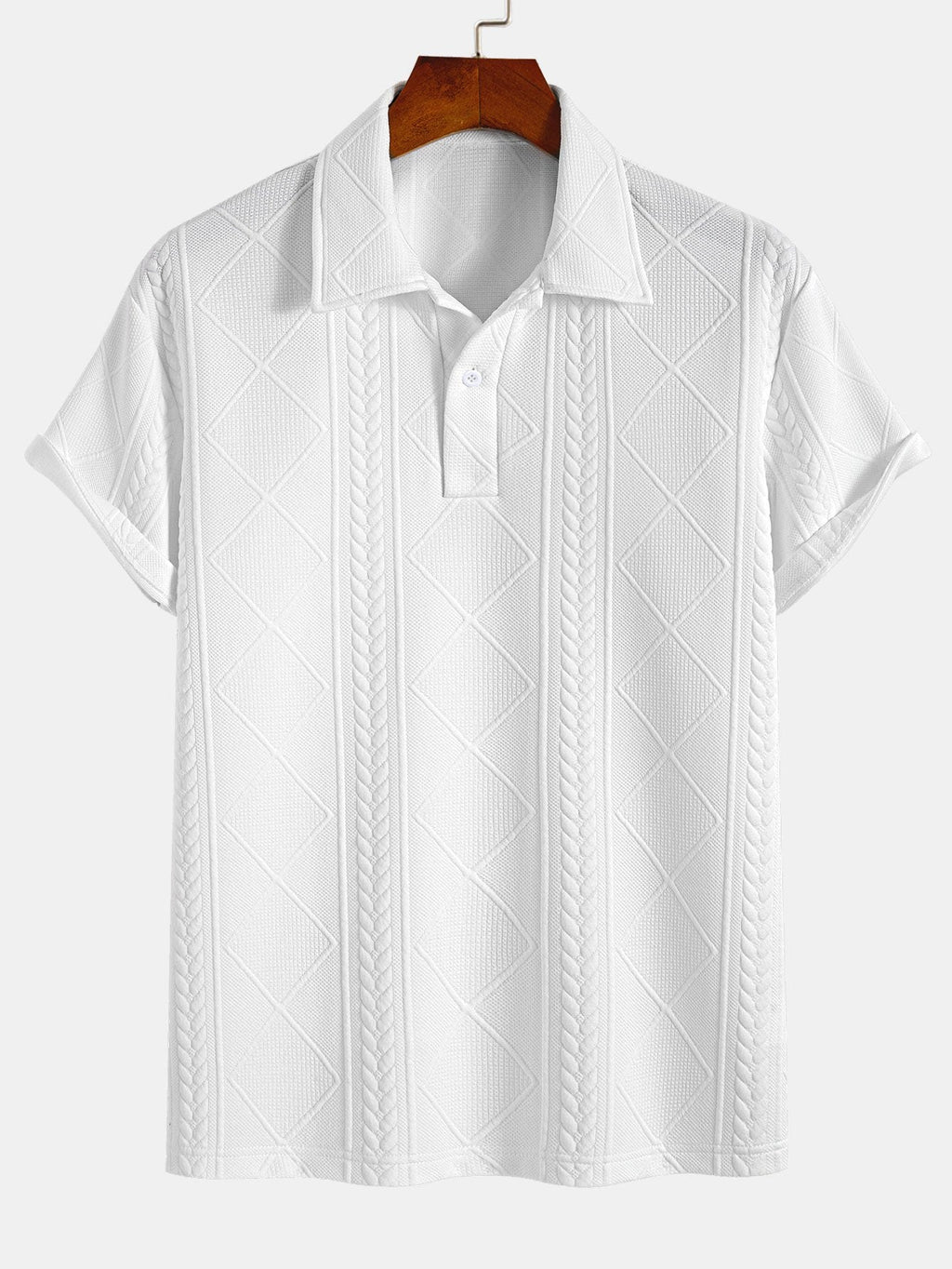 Geometric Jacquard Polo & Shorts