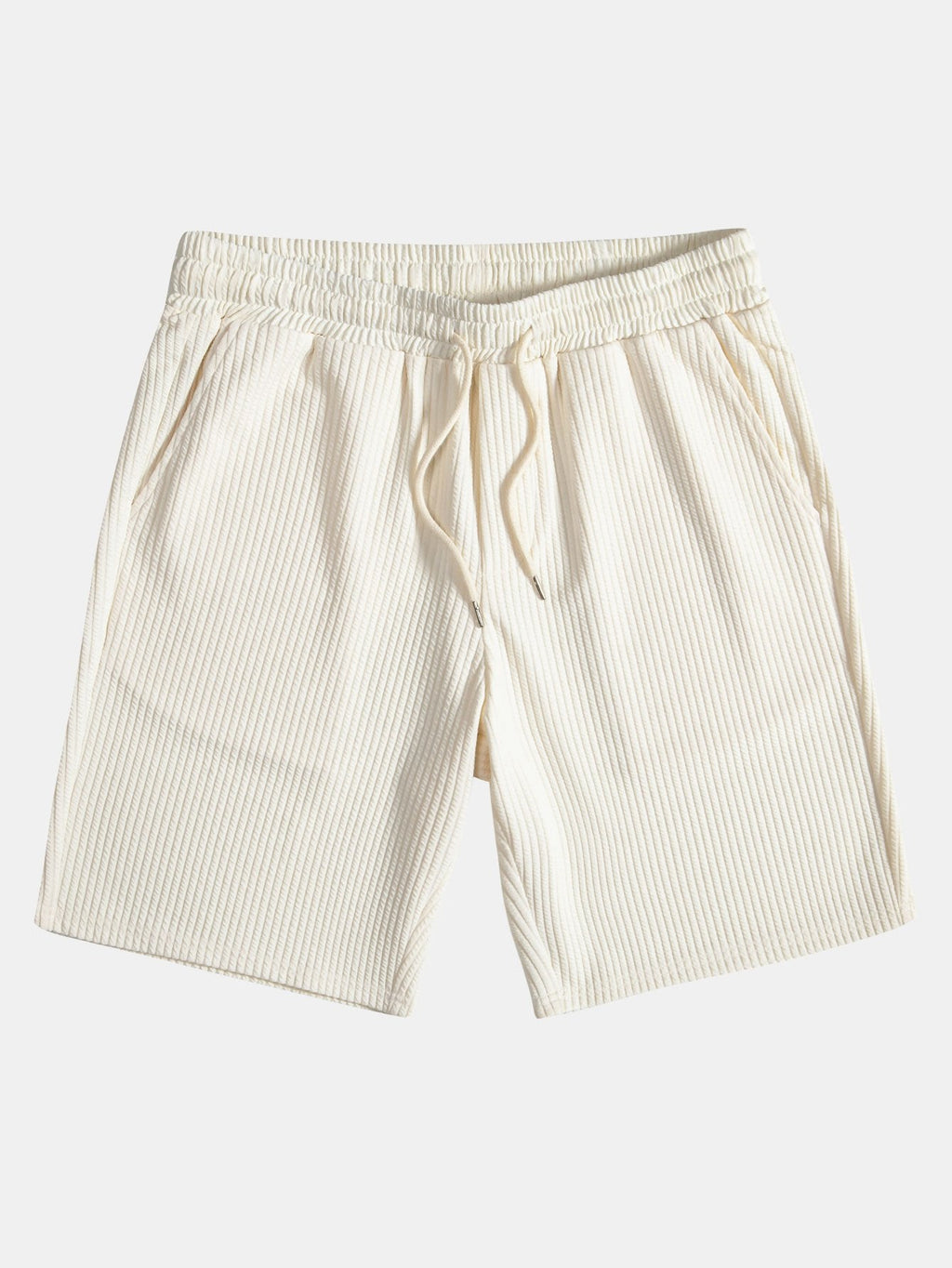 Muscle Fit Ribbed Half Zip Polo & Shorts